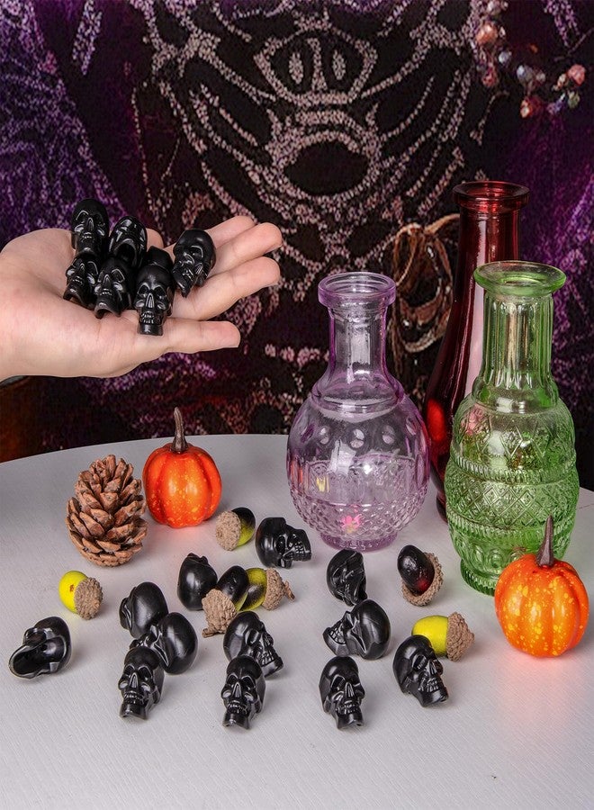 SUNREEK 20 Pieces Halloween Skulls, Realistic Looking Skulls Human Skeleton Head Skull for Halloween Bar Home Table Decoration (0.8 * 0.9 * 1.4 Inches) - Image 3